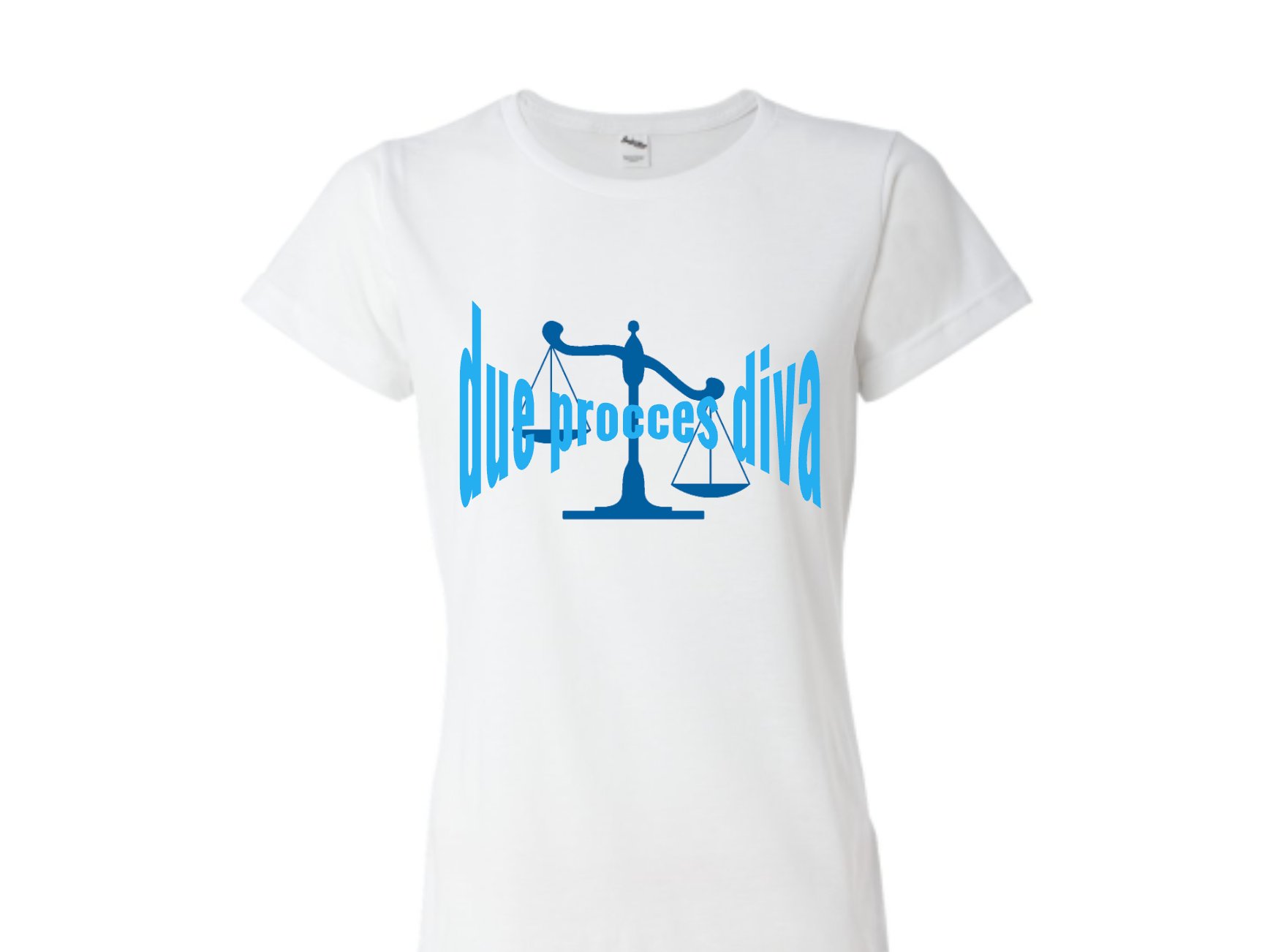 Due Process Diva Tee - Blue