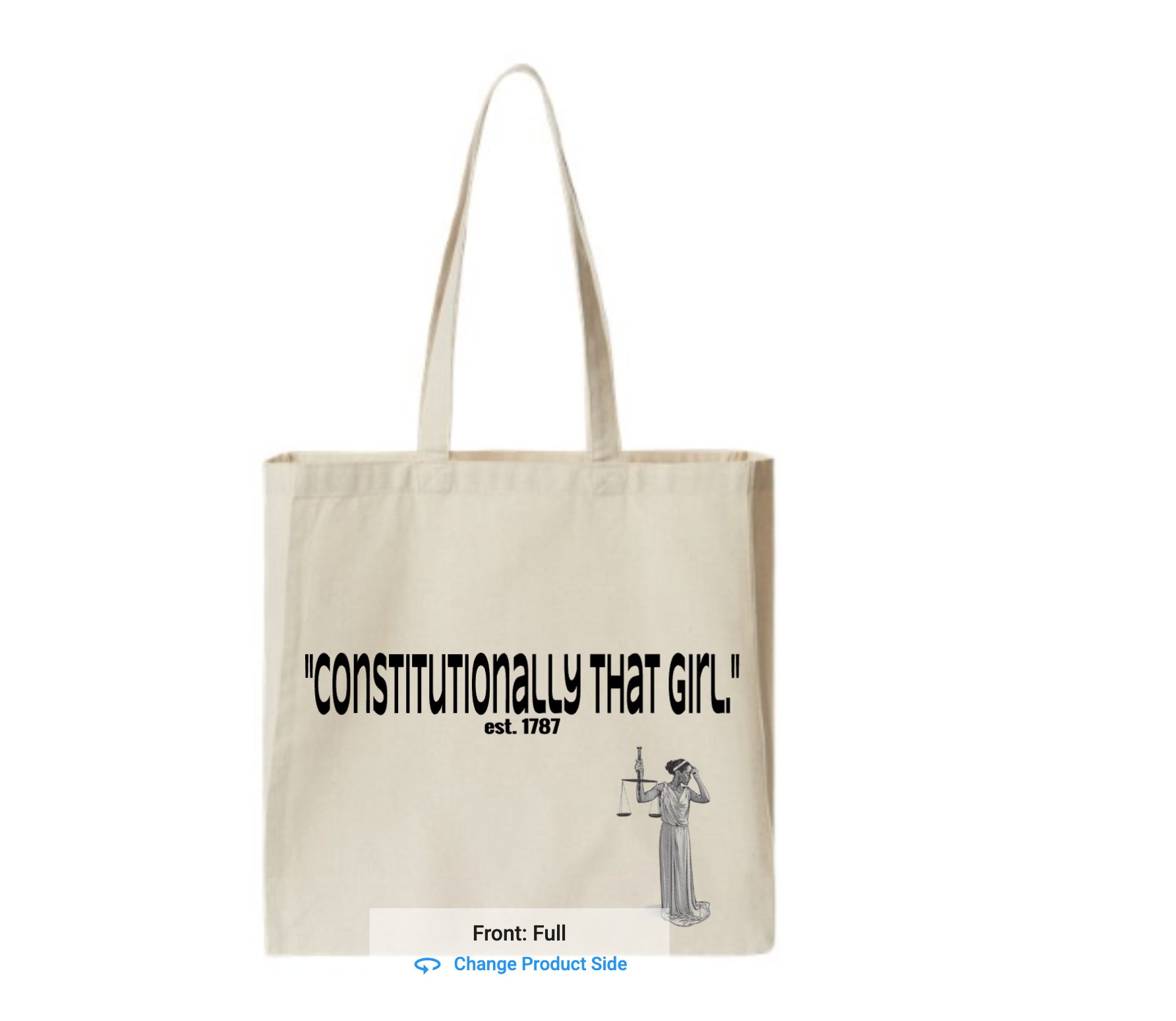 Constitutionally That Girl Tote - Cream